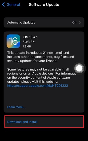 download and install new ios