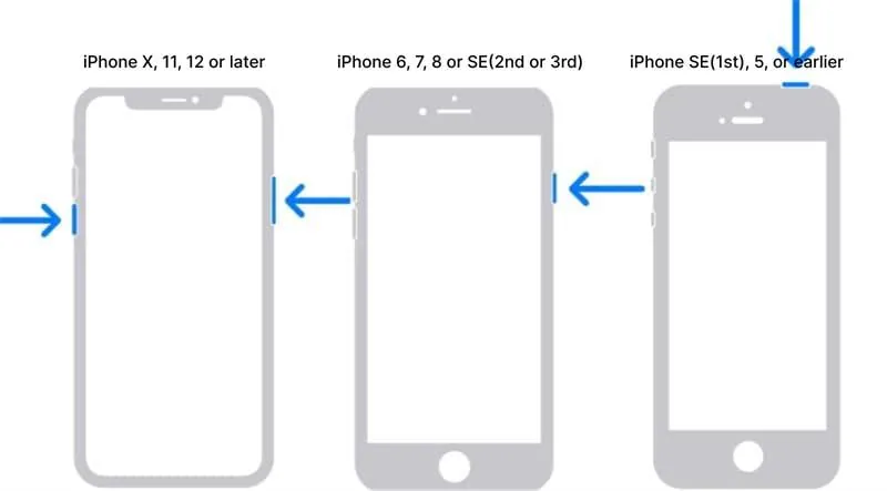 herstart iphone om iphone niet te synchroniseren op te lossen