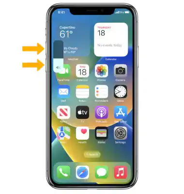 press iphone volume button