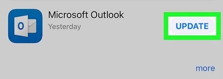 updating outlook app on iphone