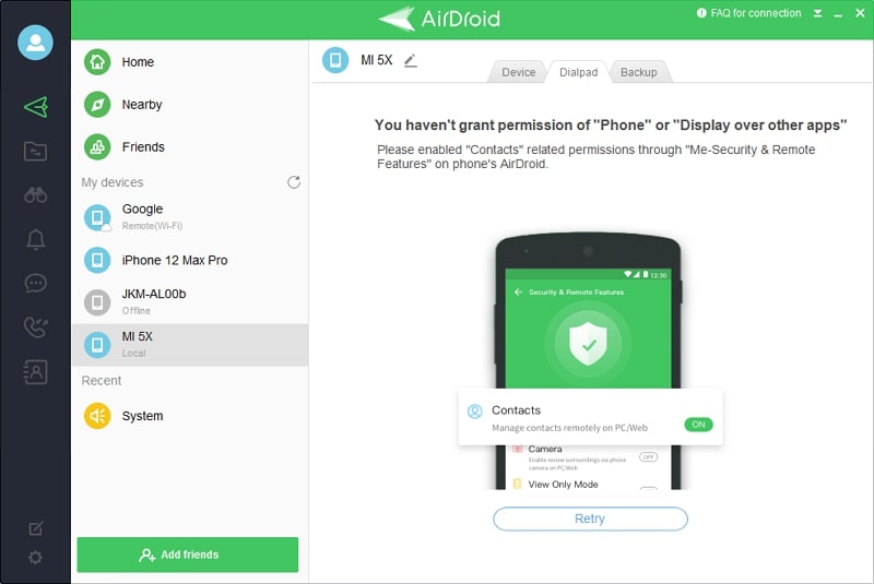 airdroid personal interface