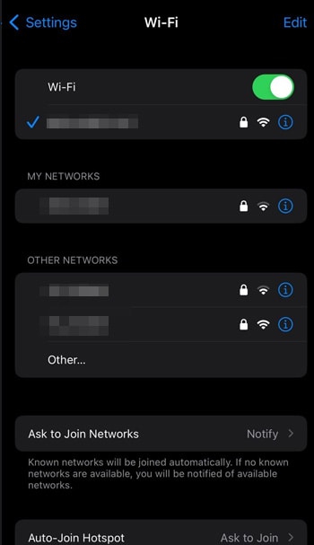 Check your network connection