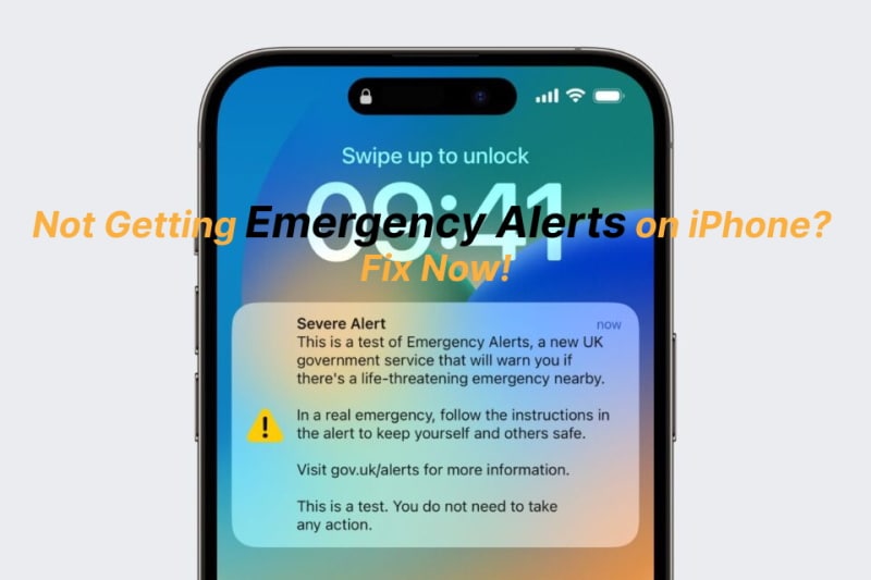 not getting emergency alerts on iphone