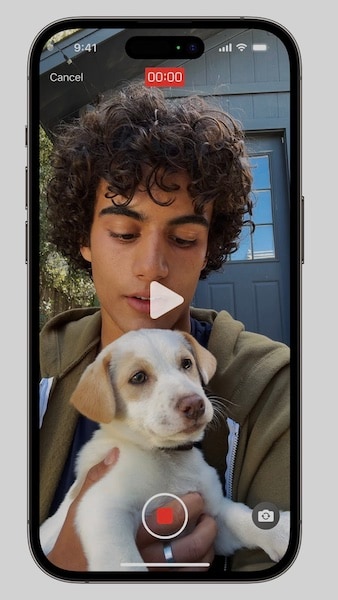 facetime video message in ios 17