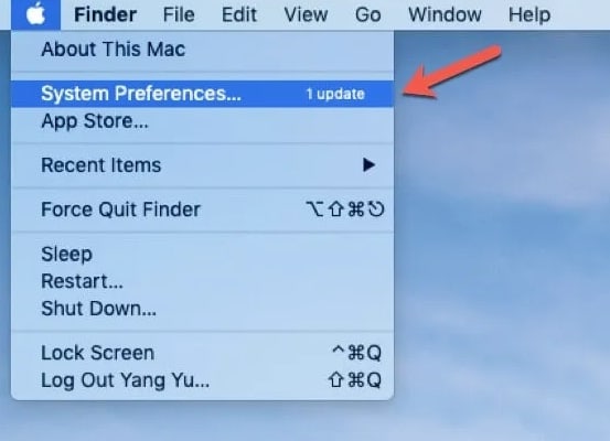 تحديث macos باستخدام finder