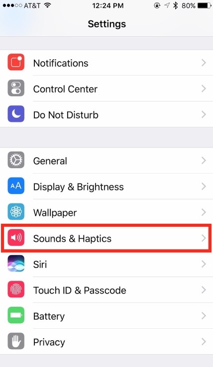 sounds and haptics on iphone