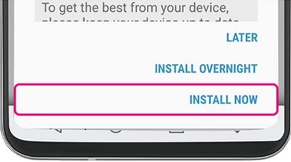 install system update on android