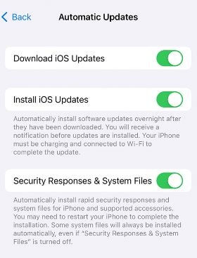 iphone automatic software update