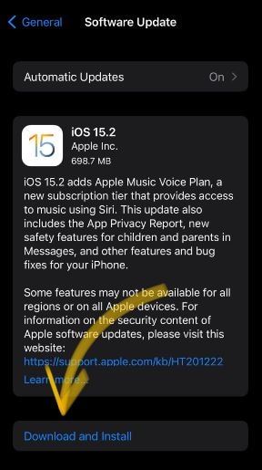 Descarga e instala la actualizaciÃ³n de iOS