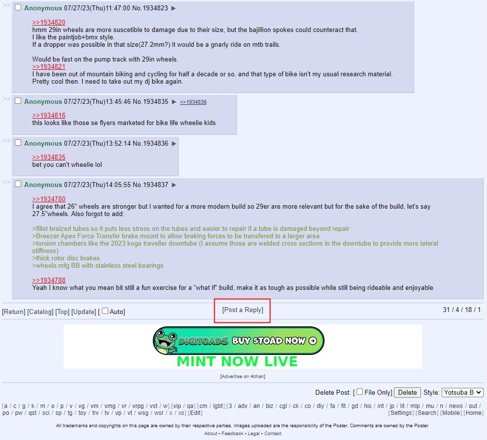 click post a reply on 4chan