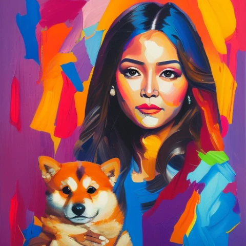 pintura humana y canina