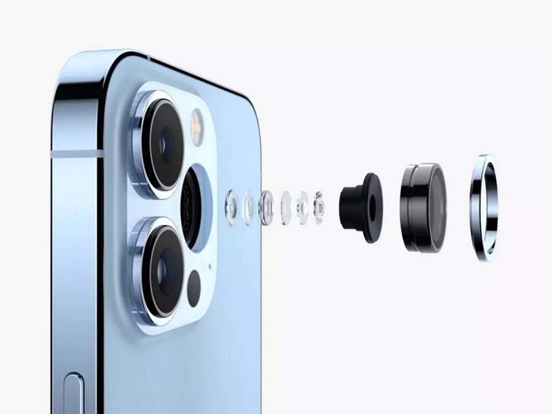 obiettivo della fotocamera di iPhone 15