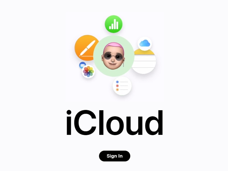 Open the iCloud website to recover iPhone notes