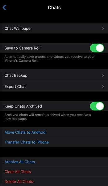 Back up WhatsApp on iPhone