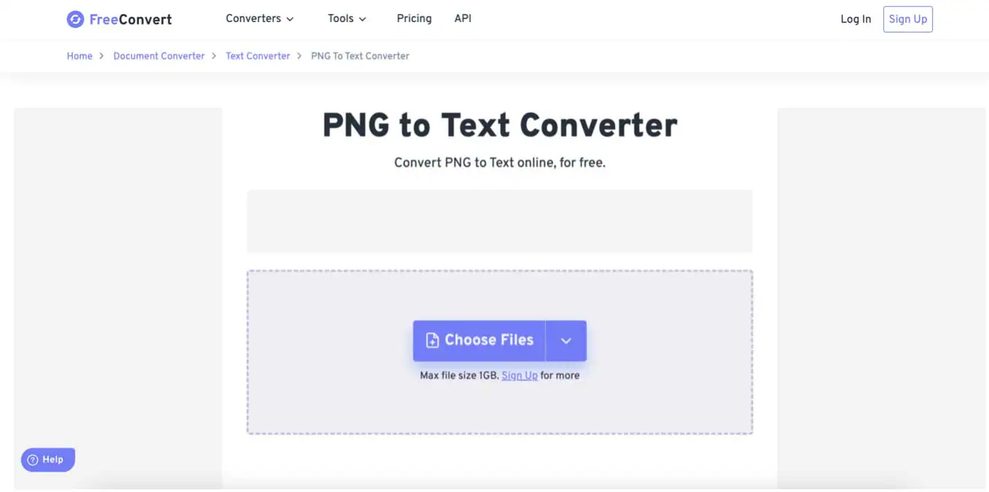 interface de conversion de fichiers