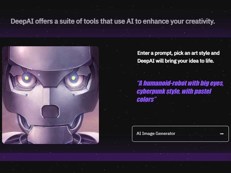 DeepAI AI art generator fantasy