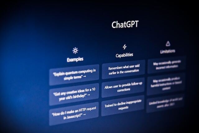 chatgpt website interface