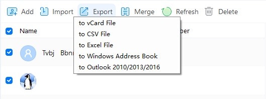 export iphone contacts to csv