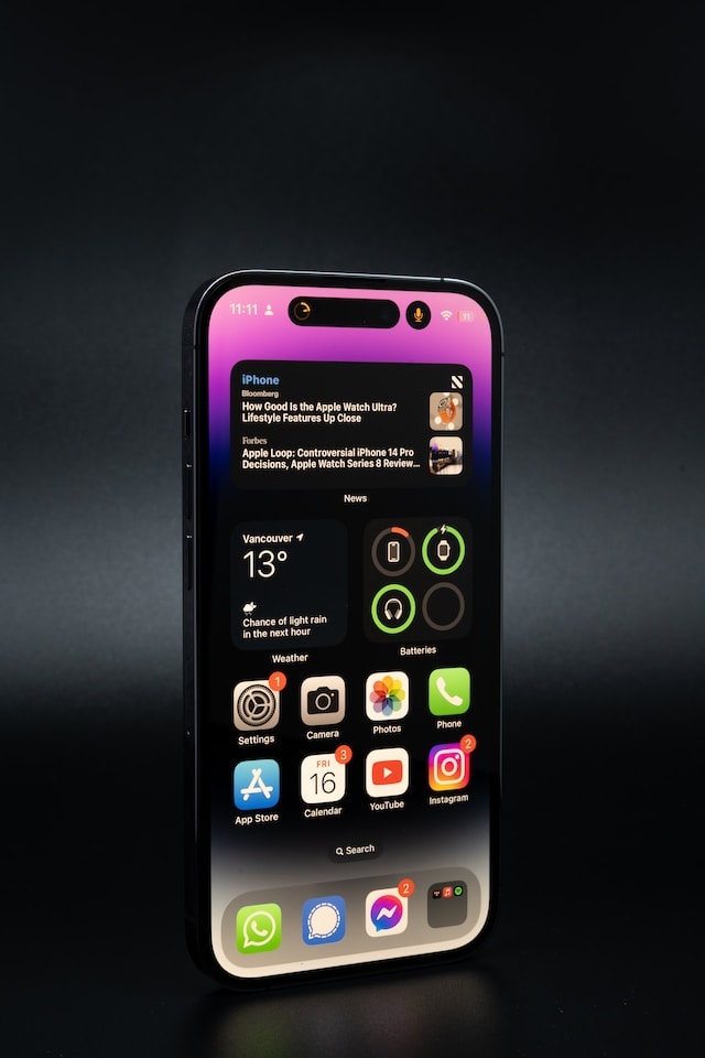 iphone 14 pro graphical interface