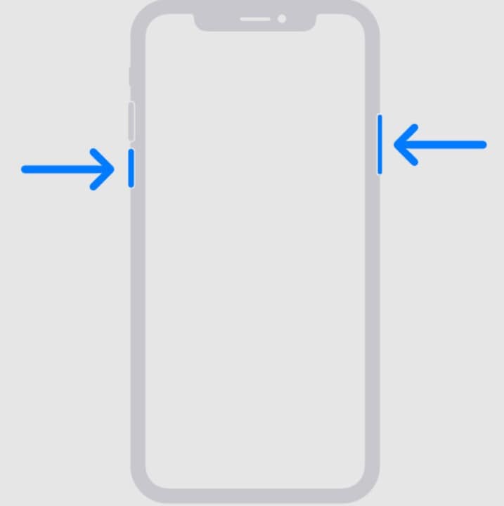 illustrazione del riavvio rapido dell'iphone