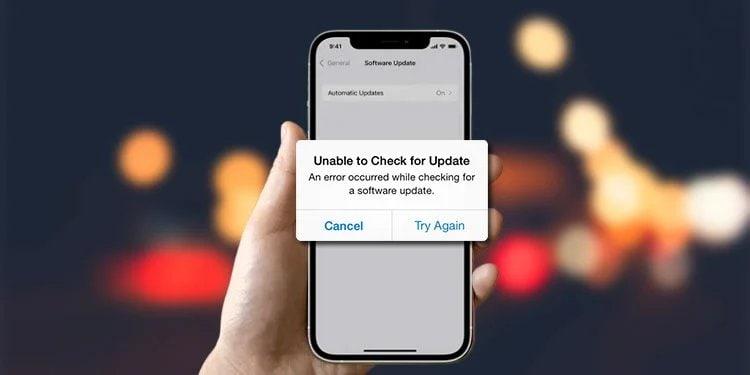 iOS no puede verificar las actualizaciones