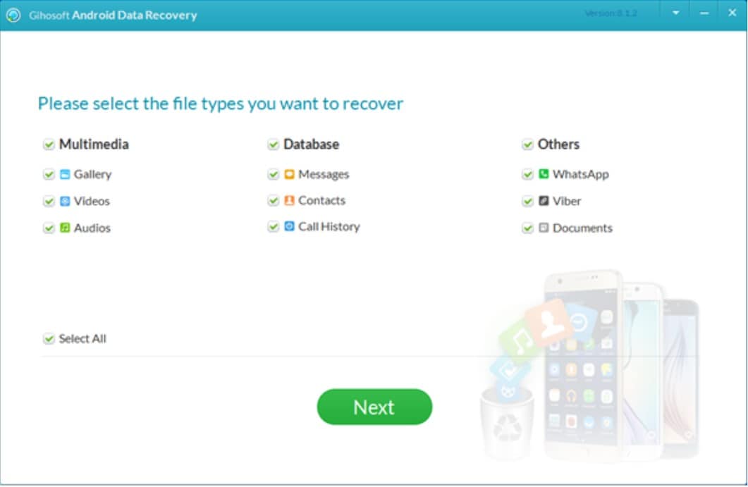 select file types in gihosoft