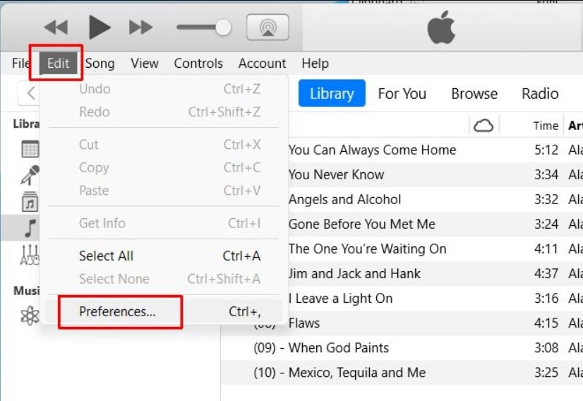 itunes preferences to check latest backups