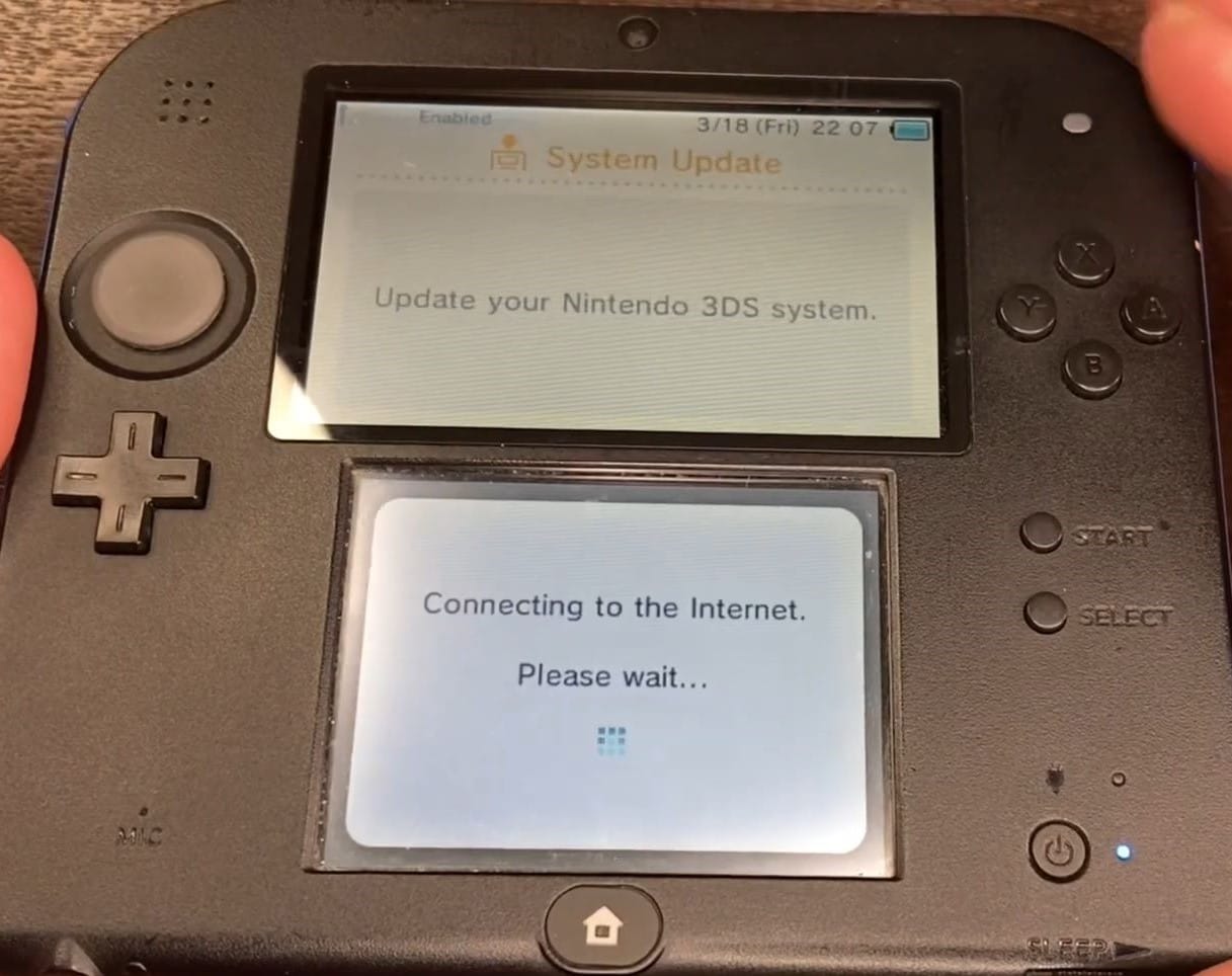 3ds connecting to the internet