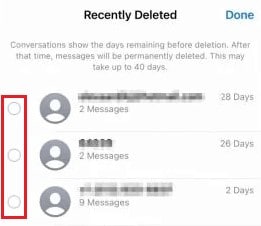 restore recently deleted SMS