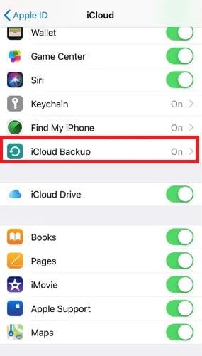 iphone icloud backup