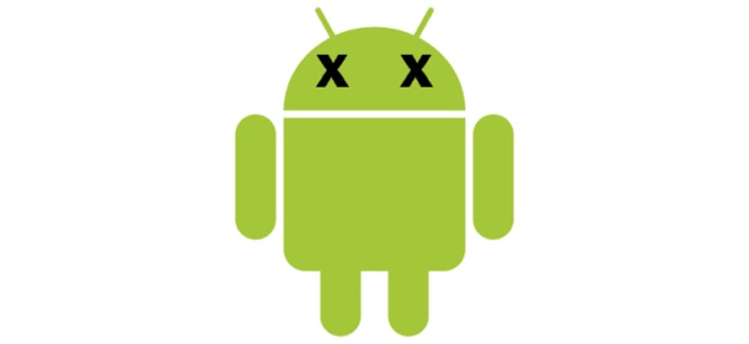 android logo with x as eyes