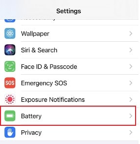 iphone battery settings