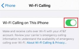 activate wifi calling iphone
