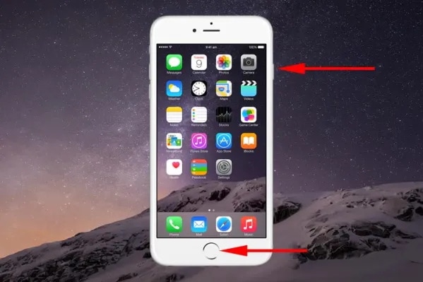 take iphone screenshot on iphone with home button