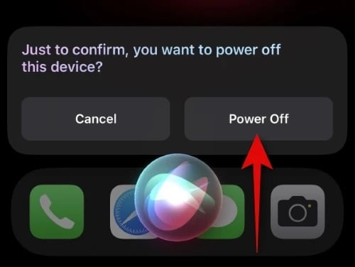 turn off iPhone with Siri