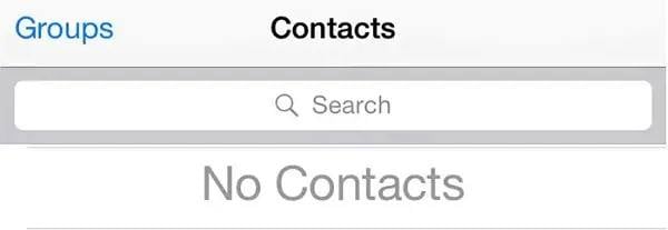 ios 14 lost contacts banner