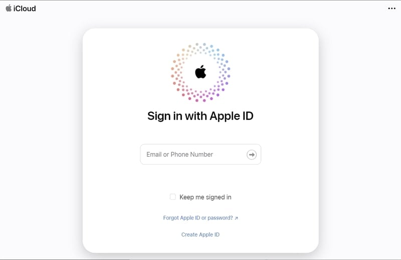login using your apple id