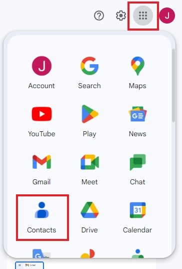 Google Mail-Kontakte