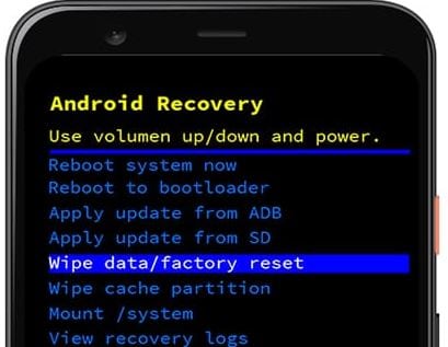 force restart android