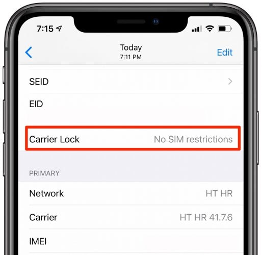 check iphone carrier lock status