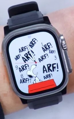 Cara de Snoopy para Apple Watch