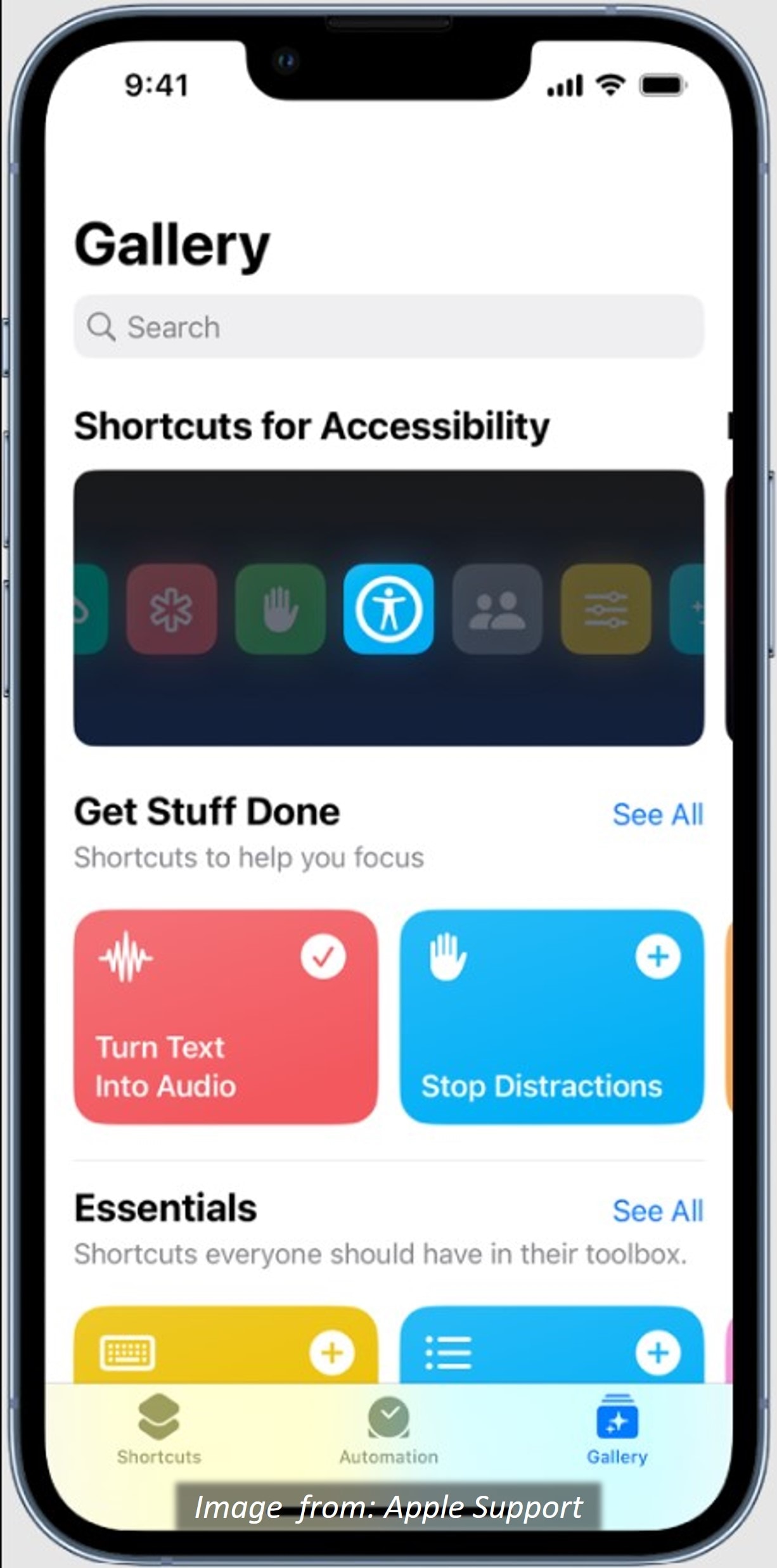 iphone shortcuts app gallery