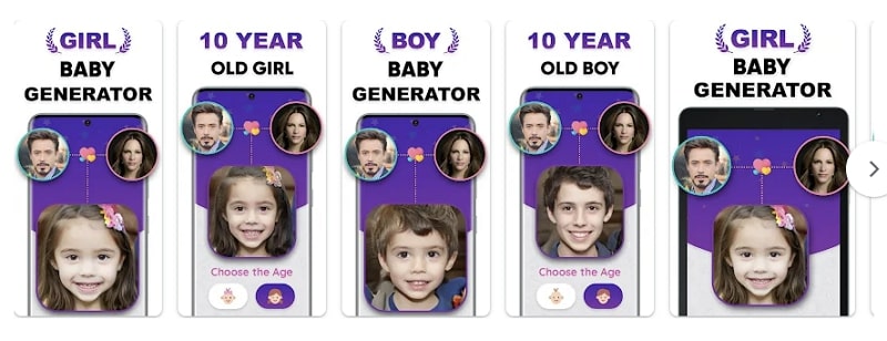 تطبيق baby maker baby generator app