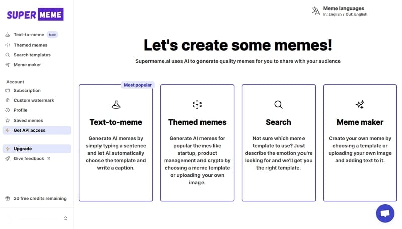 Supermeme.ai: AI-Powered Meme Generator Creates Custom Memes in