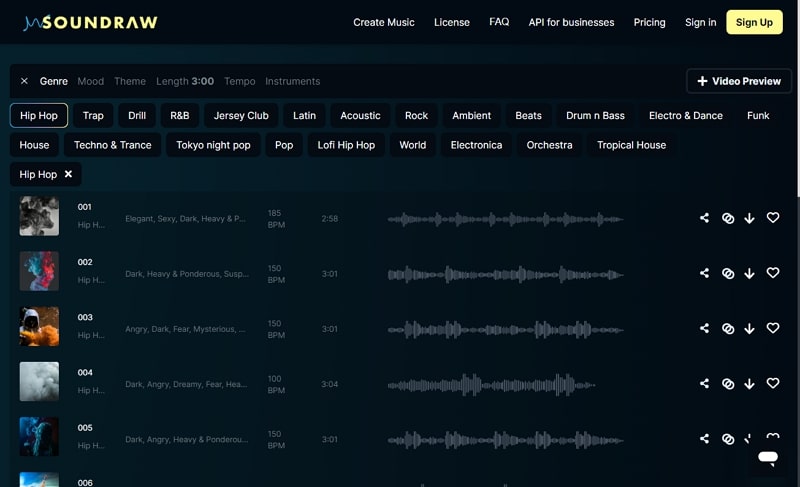 تطبيق soundraw.io للموسيقى بالذكاء الاصطناعي