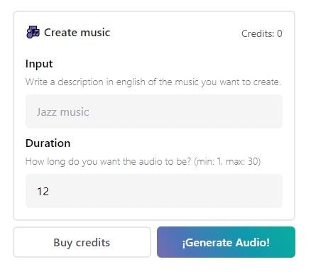 generate music from text