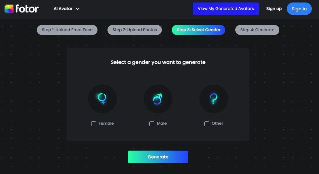 select gender