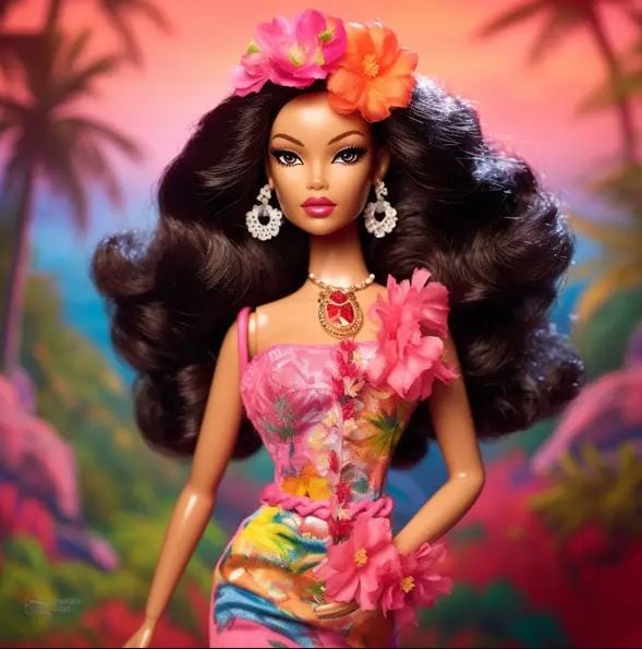 bambola barbie hawaii