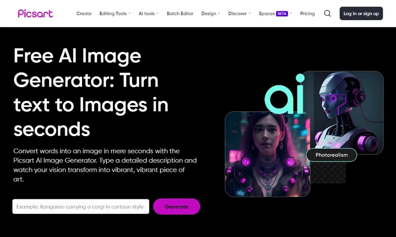 أداة picsart لإنشاء خلفيات بوهيمية بالذكاء الاصطناعي