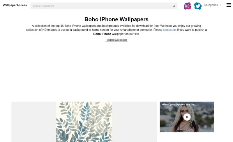 wallpaperaccess boho wallpaper website